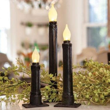 6 Black Gloss Timer Taper - The Fox Decor